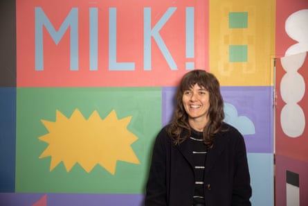 Courtney Barnett at the Milk Records warehouse.