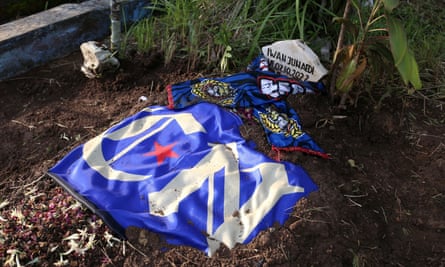 Iwan Junaedi’s grave.