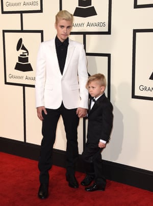 Justin Bieber with supercute younger brother Jaxon Bieber