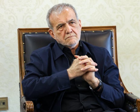 Iranian president Masoud Pezeshkian.