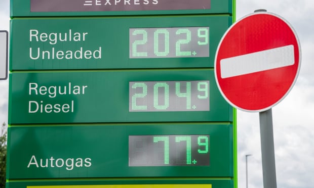 Petrol prices have gone through the roof.