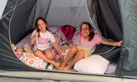Isobel and Harriet loved the ‘freedom’ of the campsite in the Forest of Dean.