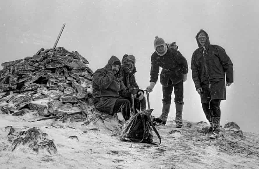 Robin McKie and pals hill walking in Meall Glas, Perthshire, in 1976.