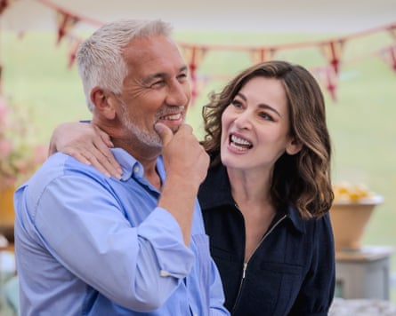 ‘Even Paul got the giggles!’ … Paul Hollywood and Nigella Lawson in the Great British Bake Off.