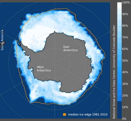 Antartica sea ice level 14 September.
