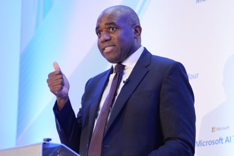 David Lammy giving a speech on court reform today.