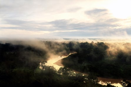 Sunrise on the Amônia River.