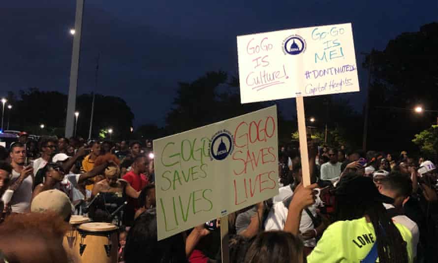 A DontMuteDC protest in Washington.