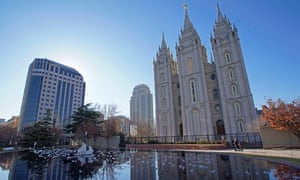 L'église de Jésus-Christ des saints des derniers jours au centre-ville de Salt Lake City.
