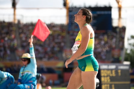 Taylor Doyle from Australia in the finals of the women’s T38 long jump