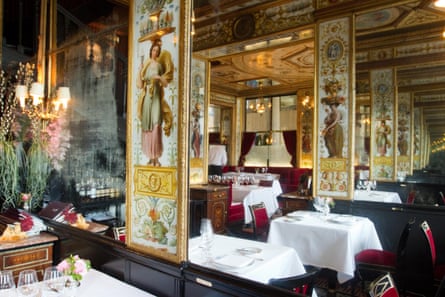 The historic restaurant Le Grand Vefour in Paris France.