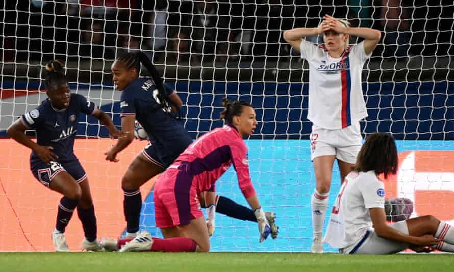 PSG 1-2 Lyon (3-5 agg): Women’s Champions League semi-final, second leg – live! | Women's Champions League 2 Game on: Marie-Antoinette Katoto cuts the deficit to one.