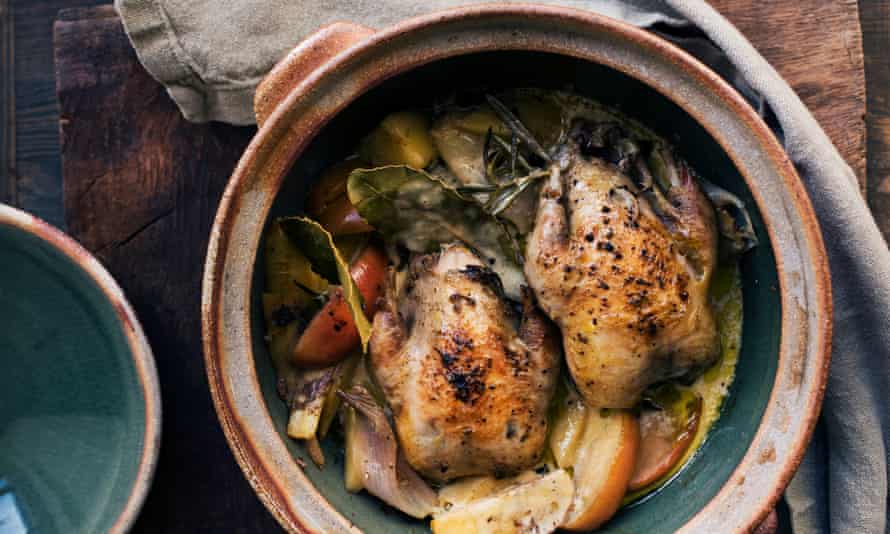Pot of gold: roast partridge with parsnips and smoked garlic.