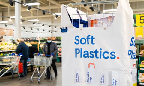 A soft plastics collection point in a Tesco store