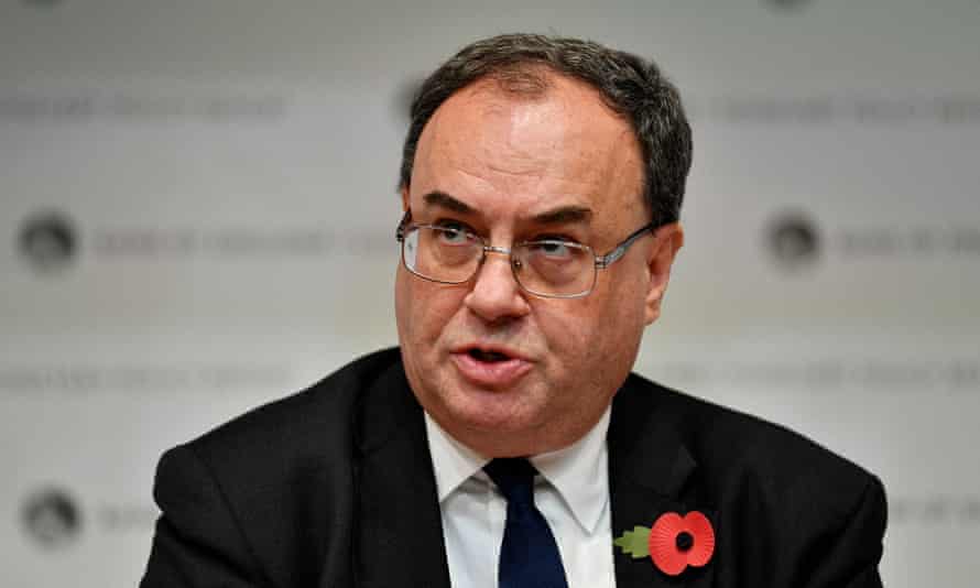 Governor of the Bank of England Andrew Bailey in November 2021.