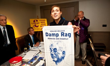 Annabelle Fuller and Nigel Farage at a Ukip meeting in Windsor in 2012.