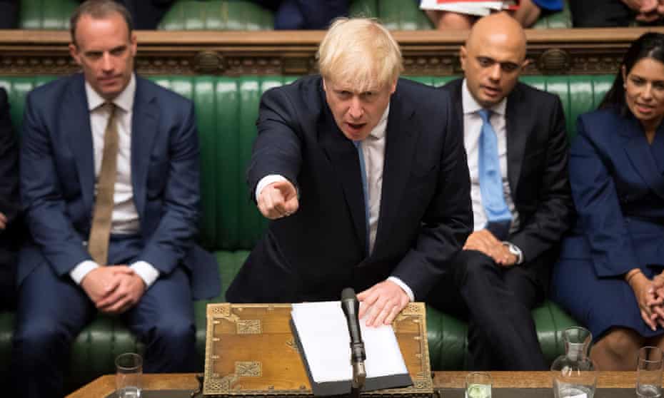 Boris Johnson in Commons