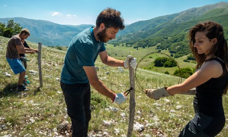 Rewilding Apennines removes barbed wire to create wildlife corridors.