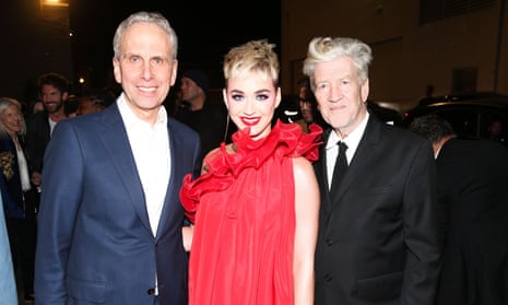  From left: teacher and author Bob Roth, singer Katy Perry and film director David Lynch, who set up a charity to promote TM. 