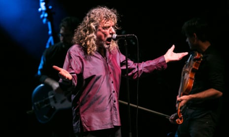 Knocking socks off ... Robert Plant performing at Wales Millennium Centre.