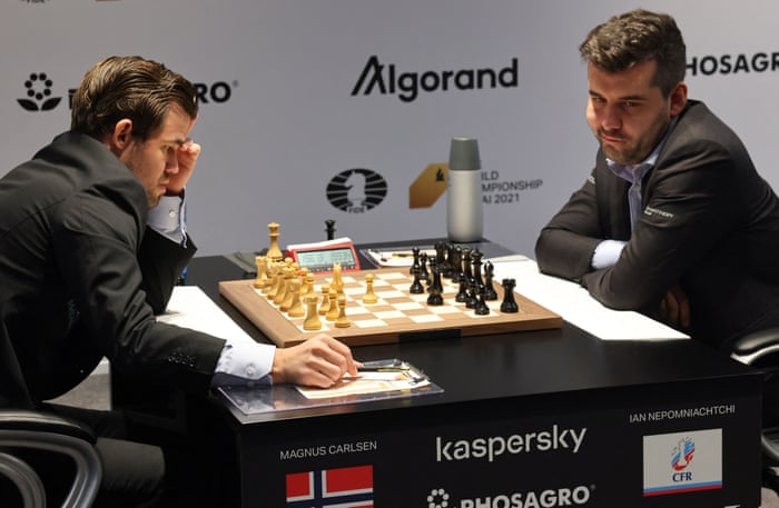 Carlsen and Nepo draw lots  World Chess Championship 2021 