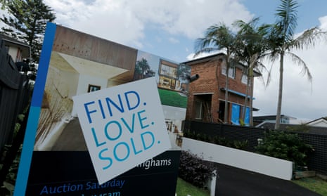 A for sale sign outside a Sydney property.