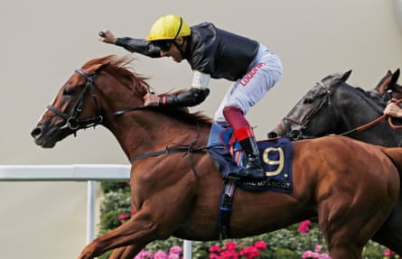 Frankie Dettori rides Stradivarius to victory in the Gold Cup at Ascot in 2018
