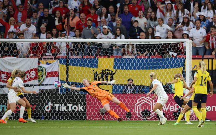 England player Beth Mead fired the first goal of the match.