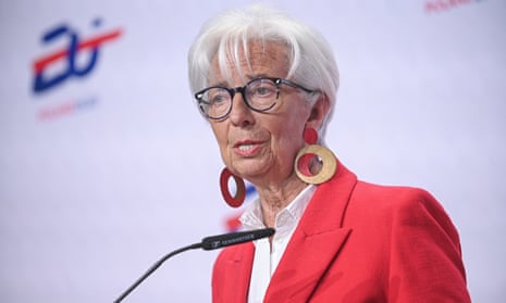 President Christine Lagarde speaks at the meeting of Eurogroup ministers in Poland on 11 April.