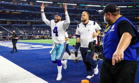 Dak Prescott completes jubilant homecoming as Cowboys thrash Eagles | NFL | The Guardian