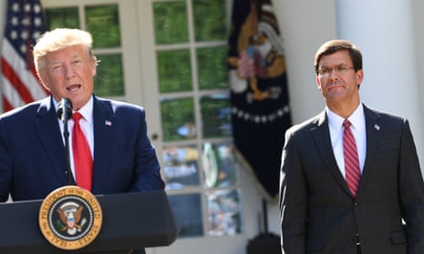 Trump boasted in the statement: ‘Mark Esper was weak and totally ineffective, and because of it, I had to run the military.’