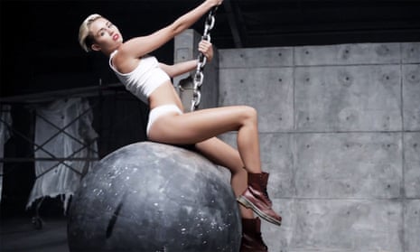 Intentional acts of destruction ... a still from Miley Cyrus’s Wrecking Ball video (2013).