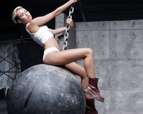 Intentional acts of destruction ... a still from Miley Cyrus’s Wrecking Ball video (2013).