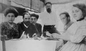 Artists Etienne Terrus (seated) and Henri Matisse (standing)