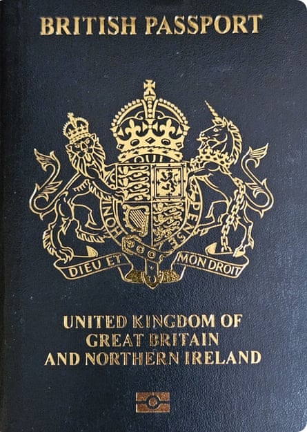 The new passport features the coat of arms of King Charles