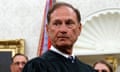 Samuel Alito<br>FILE - Supreme Court Justice Samuel Alito pauses after swearing in Mark Esper as Secretary of Defense during a ceremony with President Donald Trump in the Oval Office at the White House in Washington, July 23, 2019. A second flag of a type carried by rioters during the attack on the U.S. Capitol on Jan. 6, 2021, was displayed outside a house owned by Alito according to a report published May 22, 2024, by The New York Times. (AP Photo/Carolyn Kaster, File)