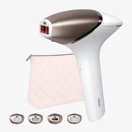 Philips Lumea Series 9900 BRI951/01 Cordless IPL Hair Removal Device with Skin AI Technology, Rose Gold