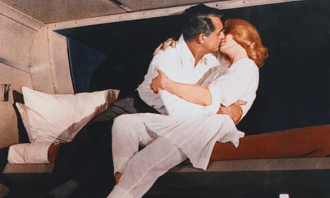 Cary Grant and Eva Marie Saint on a sleeper train in 1959 film North by Northwest,