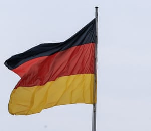 The flag of Germany.