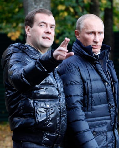 Medvédev y Putin