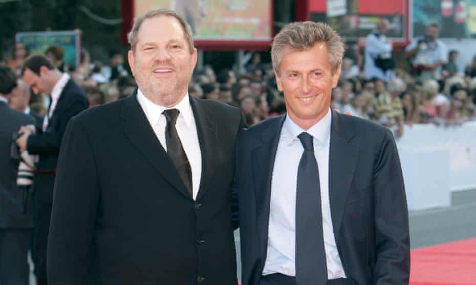 Harvey Weinstein and Fabrizio Lombardo at the Michael Clayton film premiere in 2007.