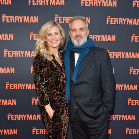Mendes with his wife, Alison Balsom, at the premiere of The Ferryman, 2018.