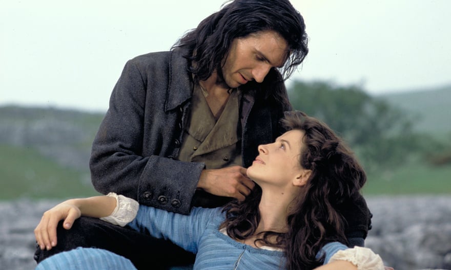 Ralph Fiennes and Juliette Binoche in the 1992 Wuthering Heights film.