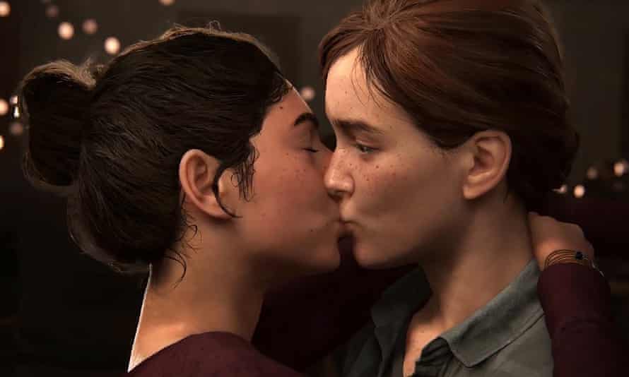 Dina and Ellie in The Last of Us Part II.