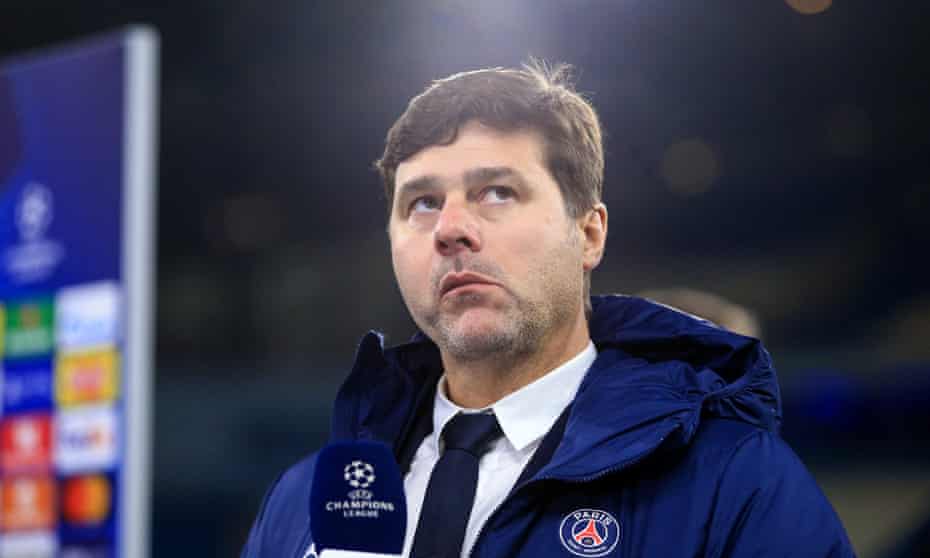 Mauricio Pochettino at PSG’s Champions League against Manchester City this week.