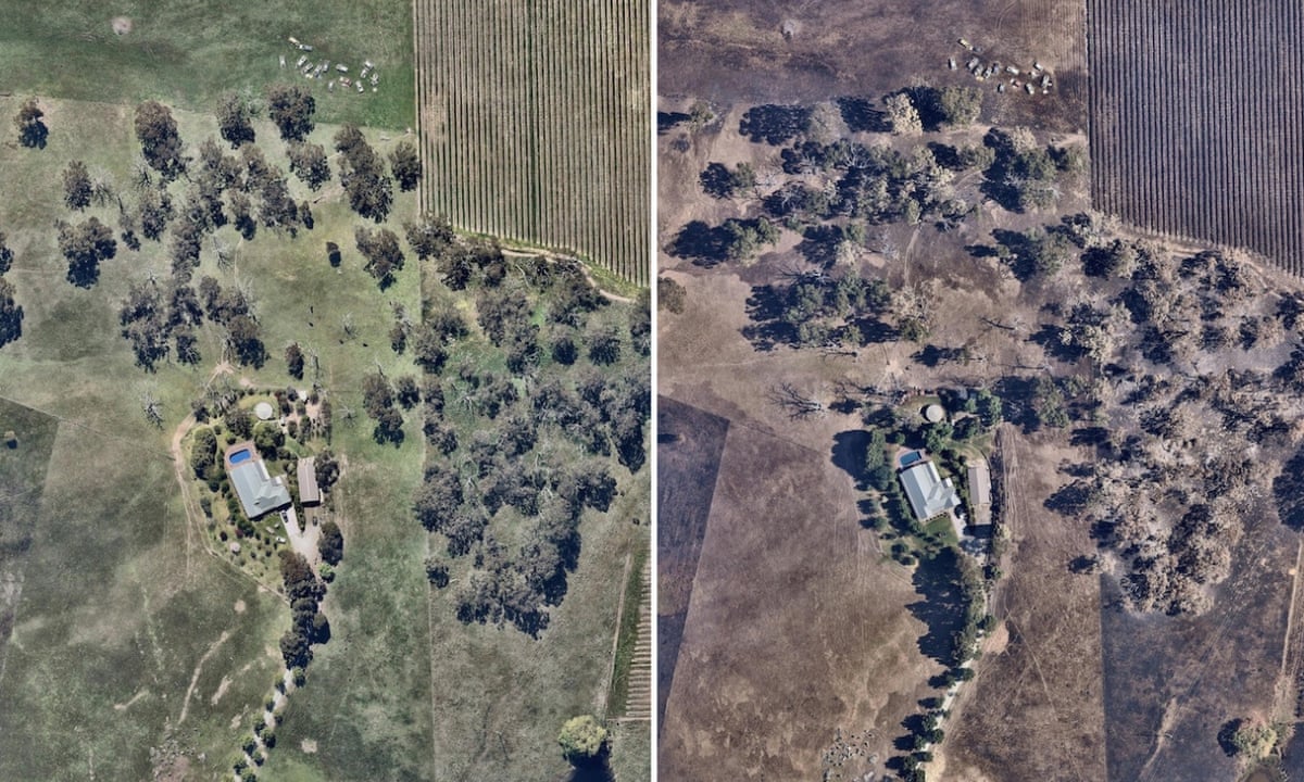 Australian Bushfires From The Air Before And After Images Show Scale Of Devastation Australia News The Guardian
