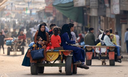 Palestinians use donkey carts as the fuel shortage bites.