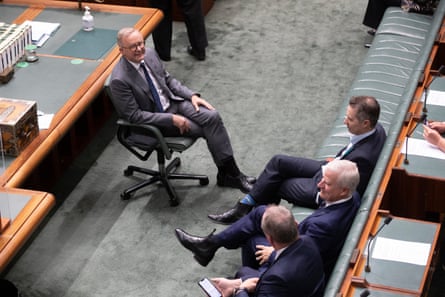 Prime minister Anthony Albanese as the government and opposition vote together on reauthorising offshore immigration detention on Nauru.