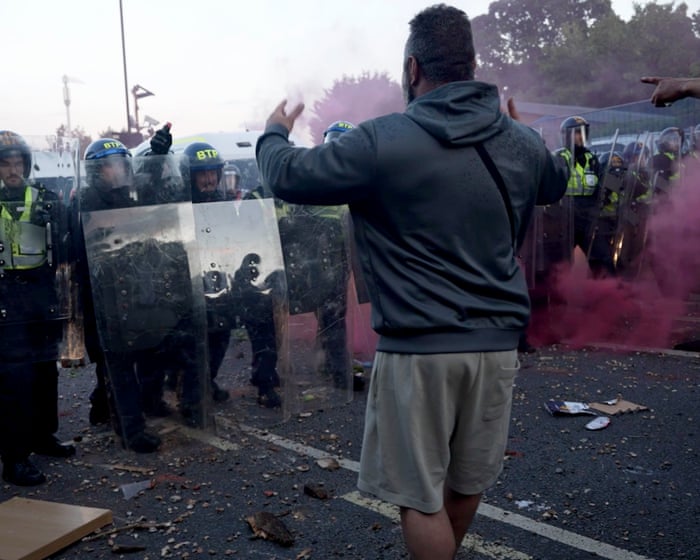 Protesters clash with police in Southampton over Henry Nowak murder – video