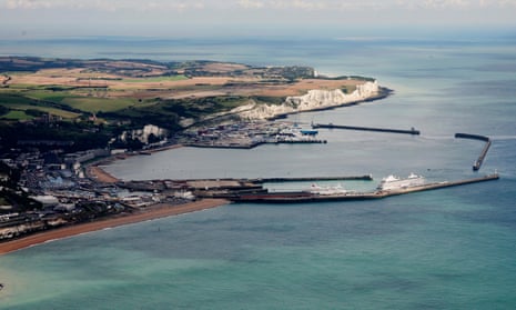 An Aerial View of Dover Harbour